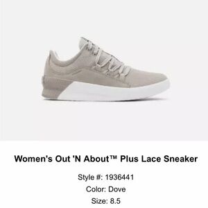 Sorel Women's Out 'N About Plus Lace Sneakers - Dove Gray